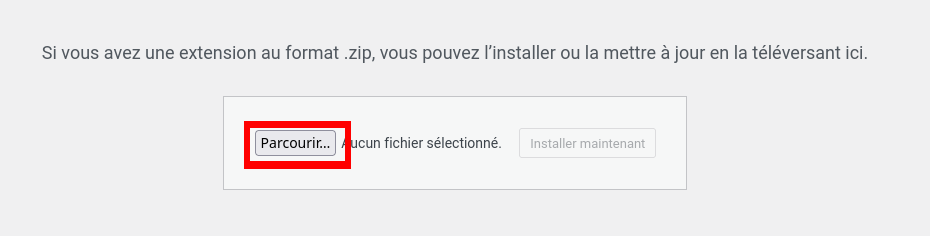 Installer une extension