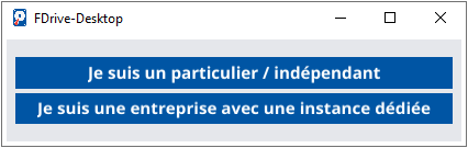 Sélectionner le type de compte