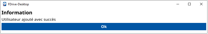 Utilisateur ajouté avec succès